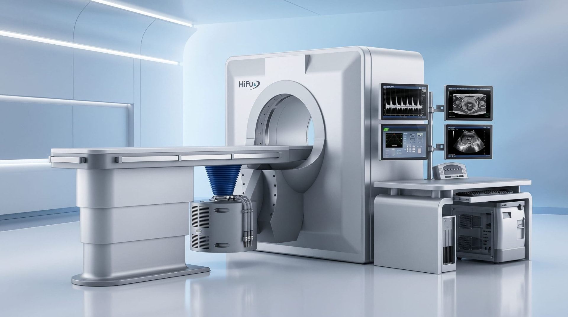 Equipo de ultrasonido focalizado de alta intensidad Haifu para el tratamiento de miomas uterinos